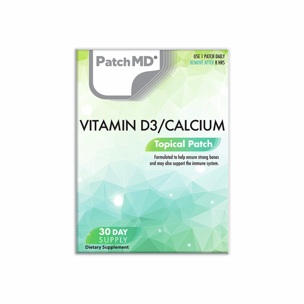 Vitamin D3/Calcium Plus (Topical Patch 30 Day Supply) - 30 Patches | PatchMD
