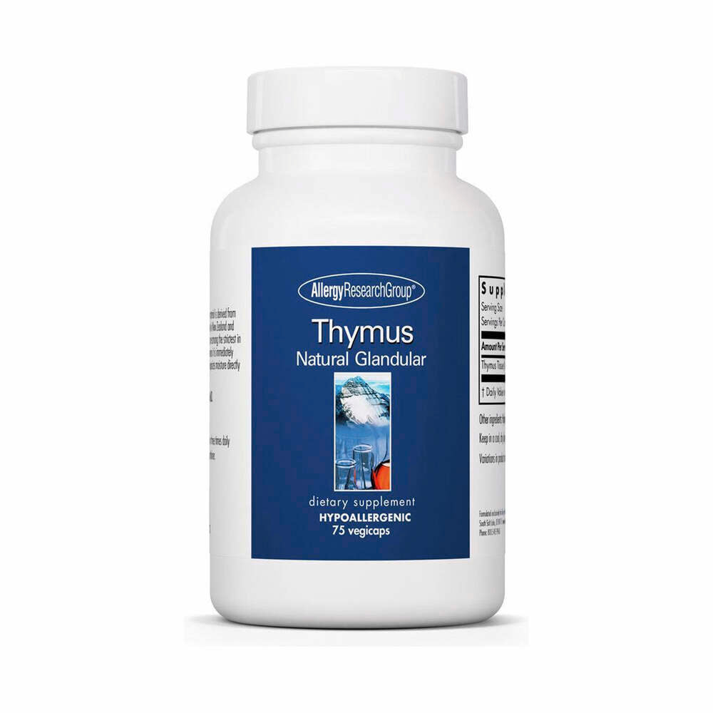 Thymus Natural Glandular 500mg - 75 Capsules | Allergy Research Group