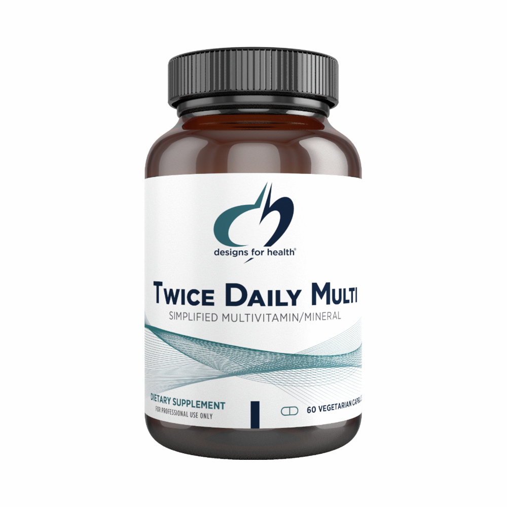 Twice Daily Multi - 60 Capsules | Designs For Health