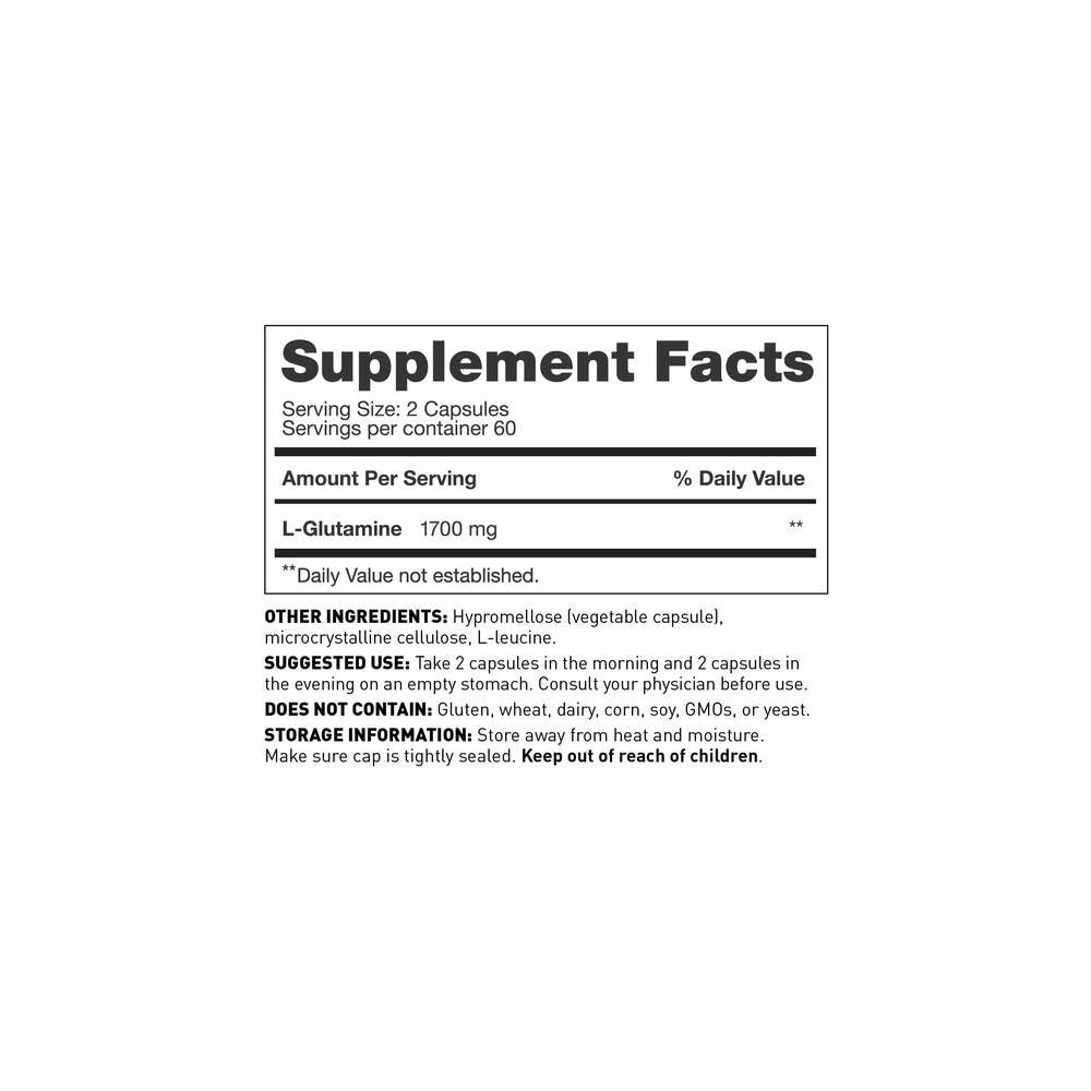 L- Glutamine 850mg - 120 Capsules | Amy Myers MD