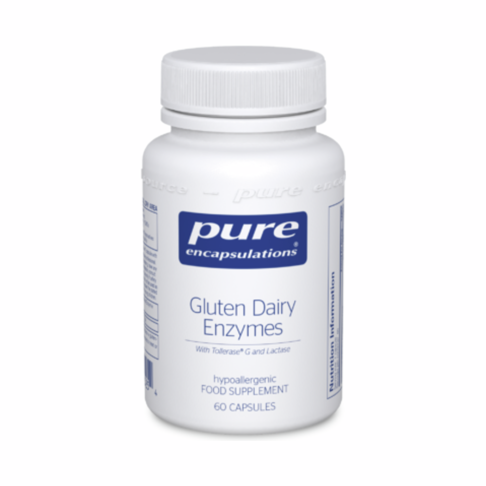 Gluten Dairy Enzymes - 60 Capsules | Pure Encapsulations