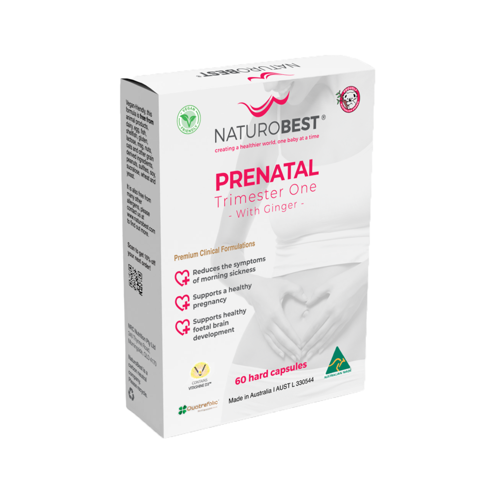 Prenatal Trimester One with Ginger – 60 Capsules | NaturoBest