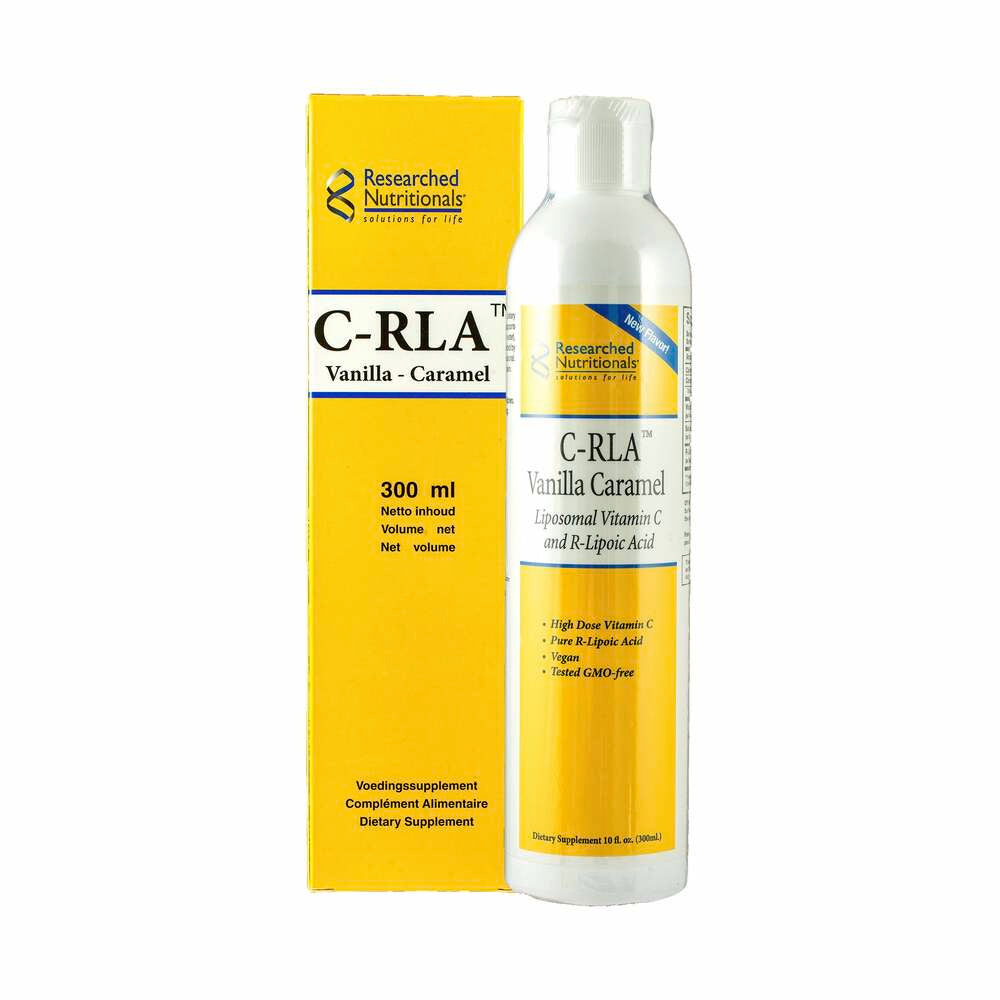C-RLA (Liposomal Vitamin C & R Lipoic Acid) Vanilla Caramel Flavour - 300ml | Researched Nutritionals