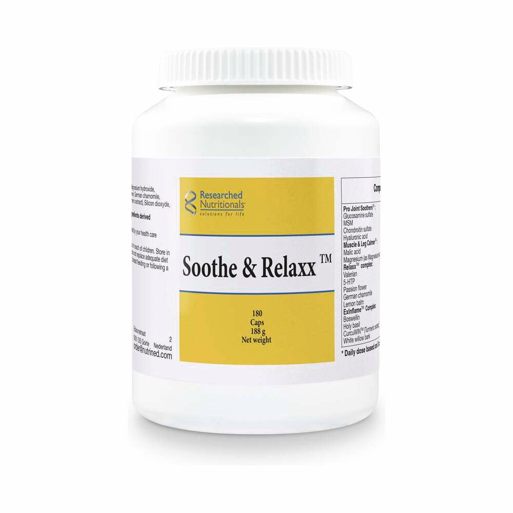Soothe & Relaxx - 180 Capsules | Researched Nutritionals