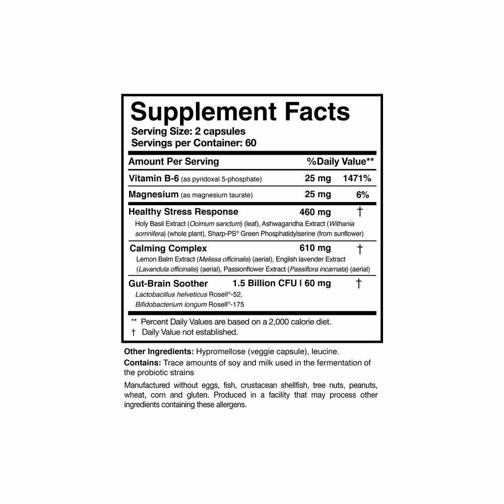AnxiaEase - 120 Capsules | Researched Nutritionals