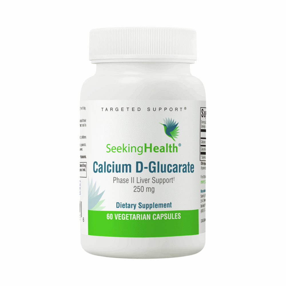 Calcium D-Glucarate 250mg - 60 Capsules | Seeking Health