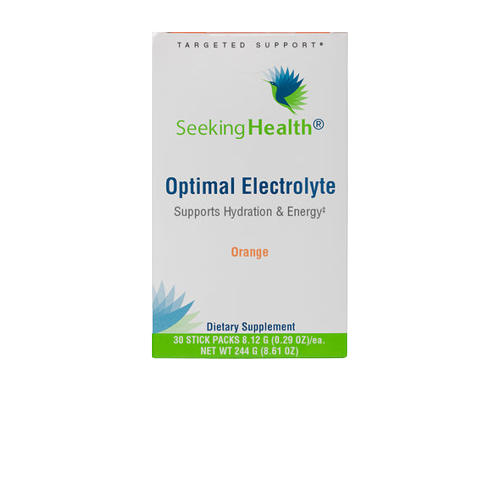 Optimal Electrolyte (Orange Flavour) - 30 Stick Packs | Seeking Health