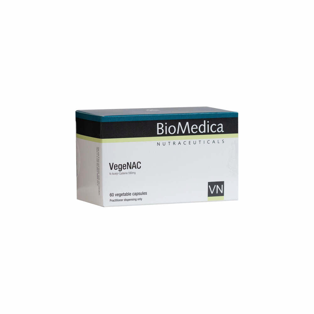VegeNAC (N-Acetyl-L-Cysteine) - 60 Capsules | BioMedica